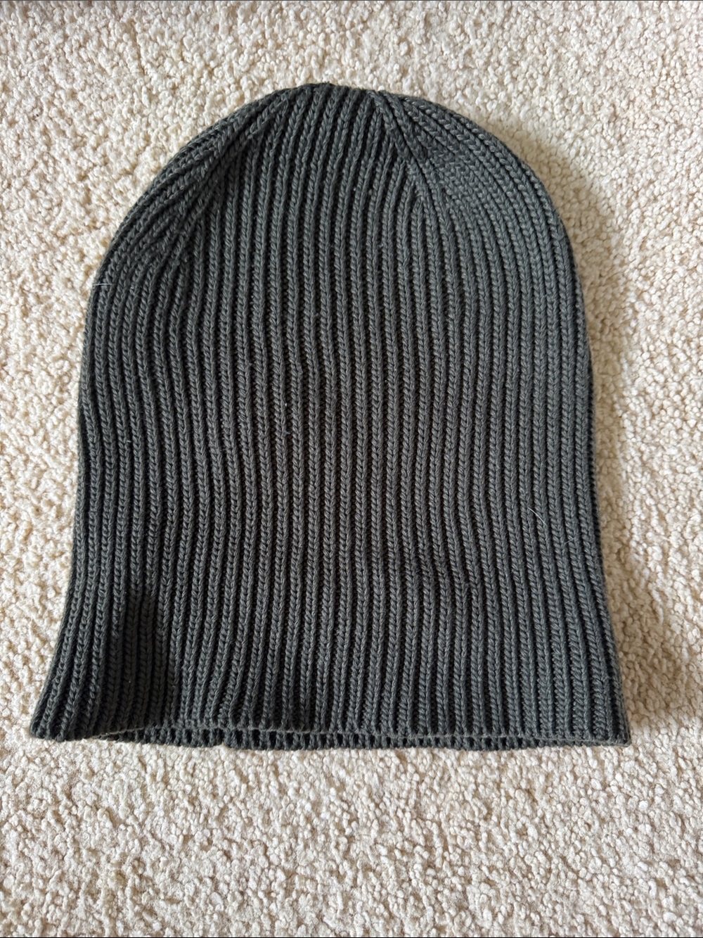 Men's Ribbed Knit Beanie Hat - green